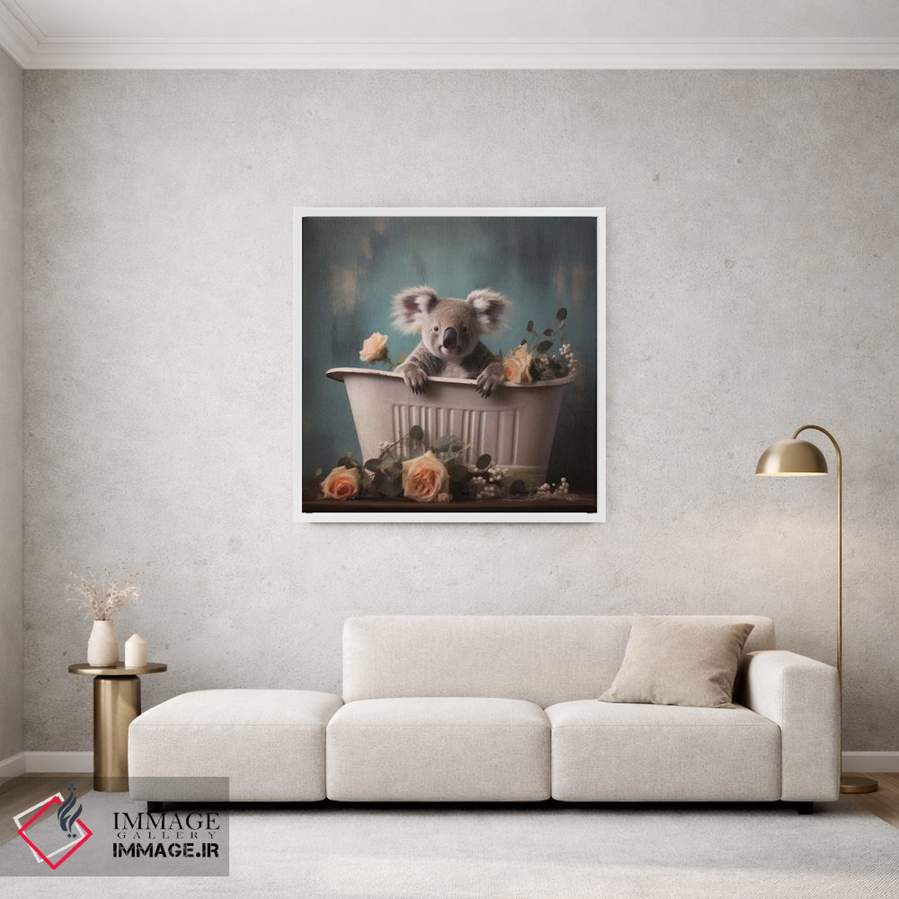 تابلو دکوراتیو شادی جنگل حمام CLXV اثر لازار استودیو - D1W