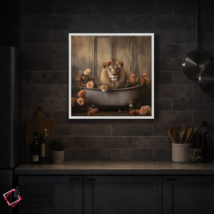 تابلو دکوراتیو شادی جنگل حمام CLVII اثر لازار استودیو - D1W