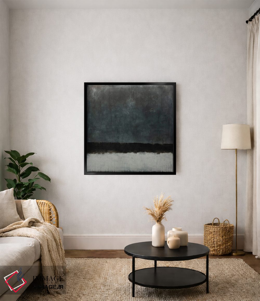 تابلو انتزاعی در شب سرد زمستانی اثر لوکاش اولک - D4B