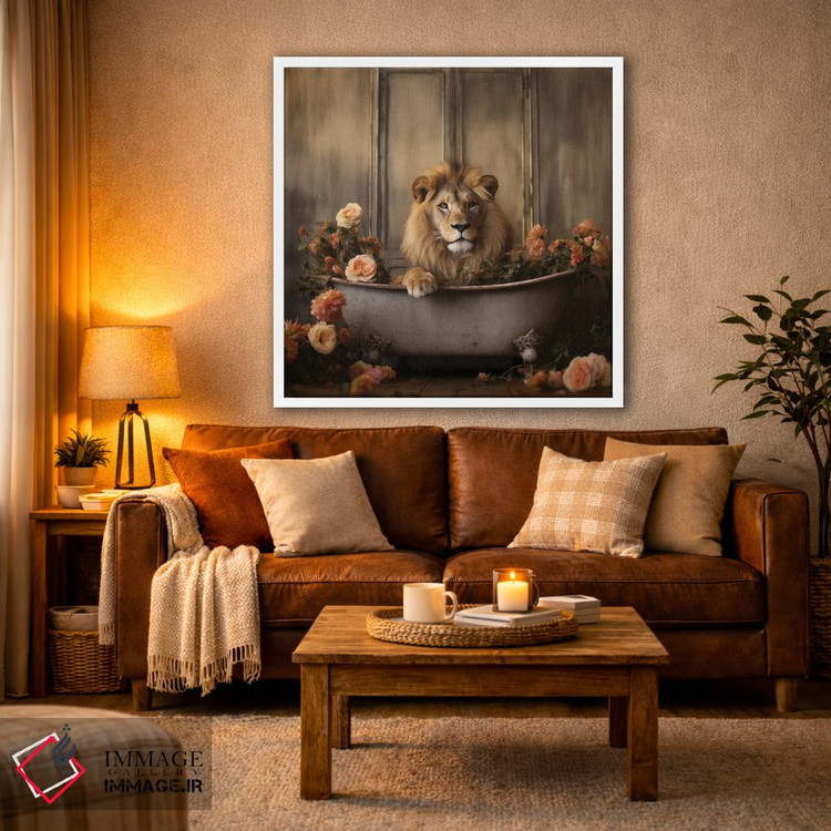 تابلو دکوراتیو شادی جنگل حمام CLVII اثر لازار استودیو - D2W