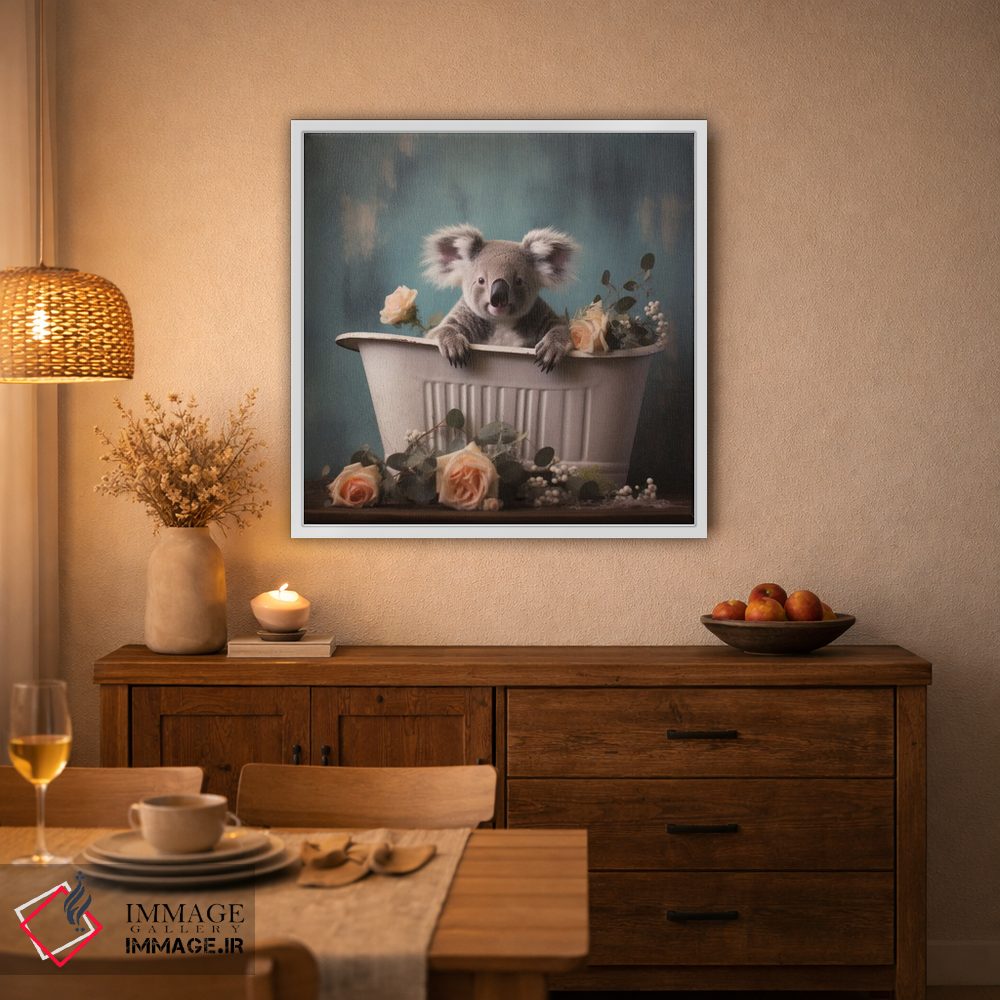 تابلو دکوراتیو شادی جنگل حمام CLXV اثر لازار استودیو - D3W