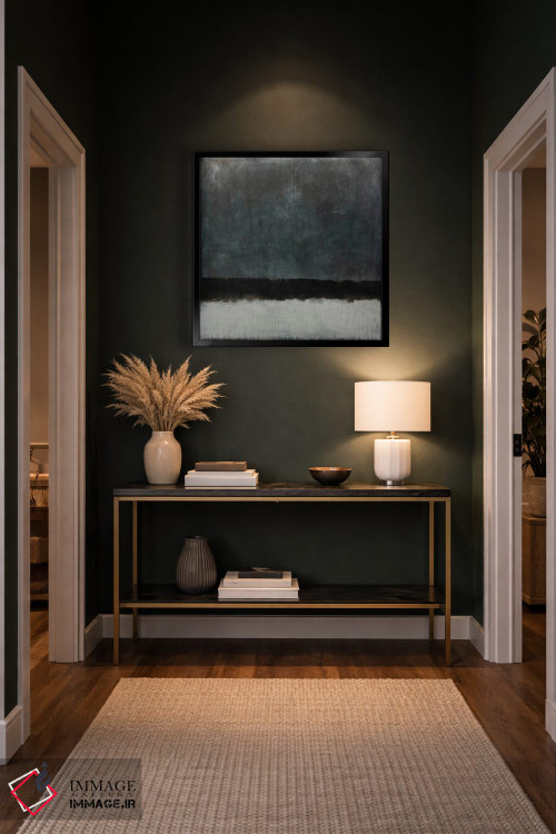 تابلو انتزاعی در شب سرد زمستانی اثر لوکاش اولک - D6B