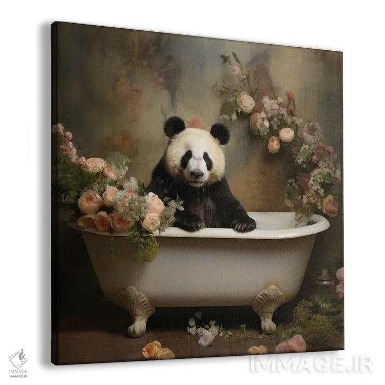 تابلو دکوراتیو شادی جنگل حمام CLXXIII اثر لازار استودیو - نمای پرسپکتیو محصول