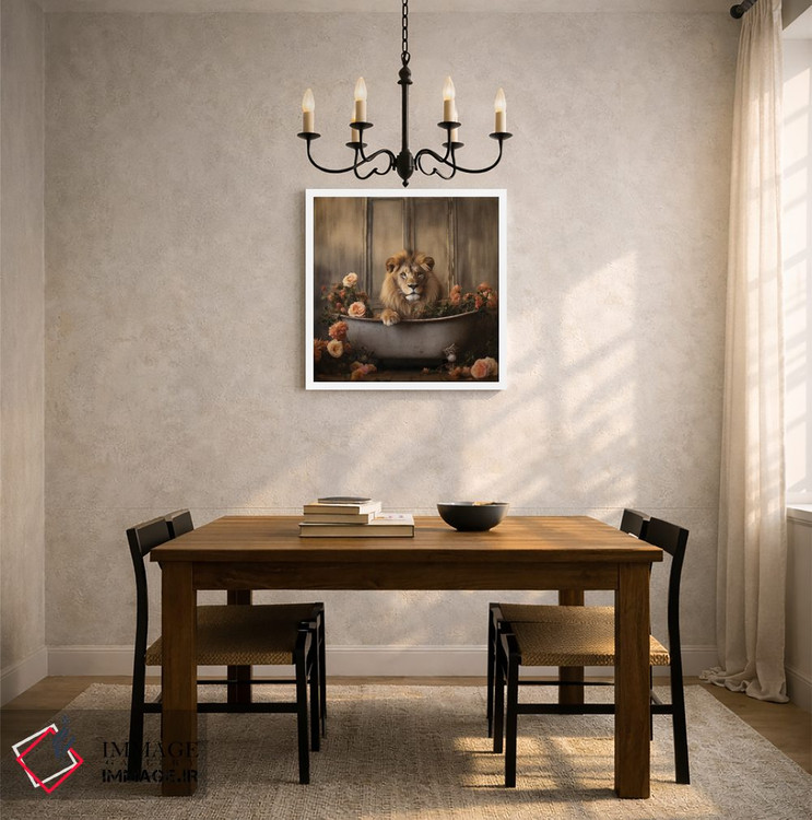 تابلو دکوراتیو شادی جنگل حمام CLVII اثر لازار استودیو - D5W