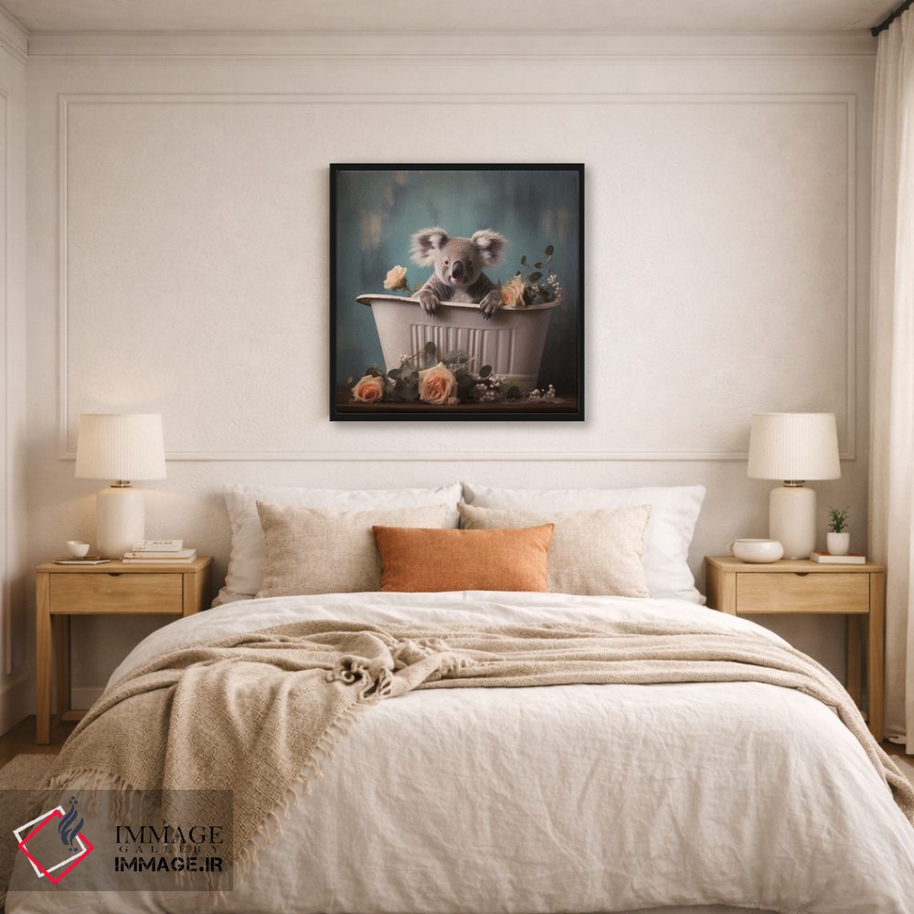 تابلو دکوراتیو شادی جنگل حمام CLXV اثر لازار استودیو - D6B