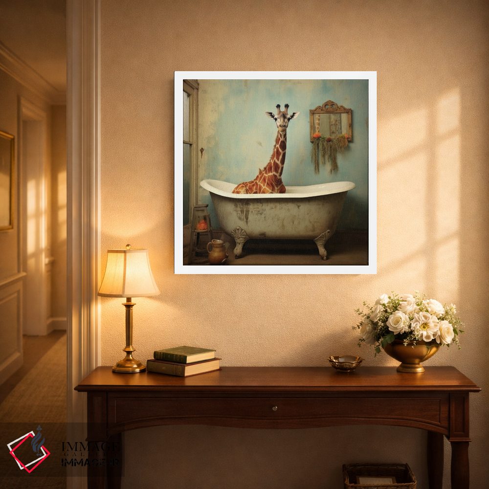 تابلو دکوراتیو شادی جنگل حمام CLXIX اثر لازار استودیو - D2W