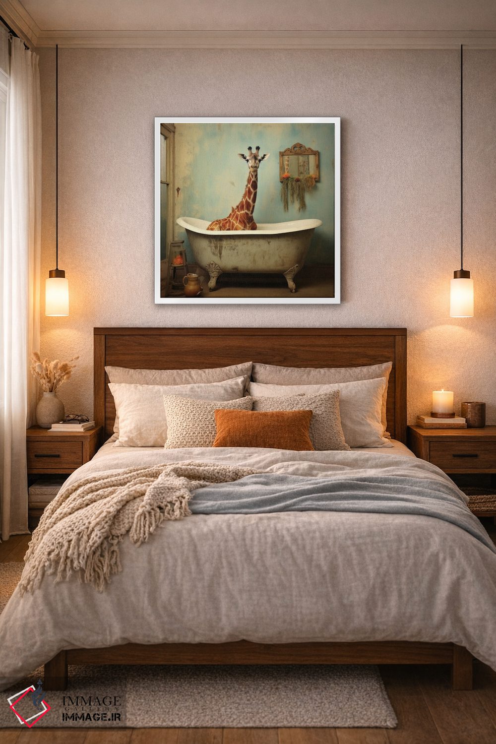 تابلو دکوراتیو شادی جنگل حمام CLXIX اثر لازار استودیو - D5W