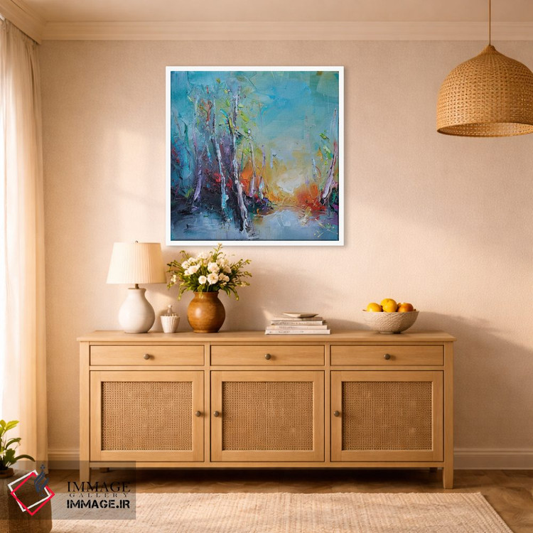 تابلو انتزاعی رنگ های طبیعت اثر استانیسلاو لازاروف - D1W