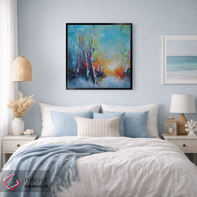 تابلو انتزاعی رنگ های طبیعت اثر استانیسلاو لازاروف - D4B