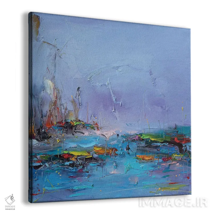 تابلو انتزاعی صبح تابستانی اثر استانیسلاو لازاروف - نمای پرسپکتیو محصول