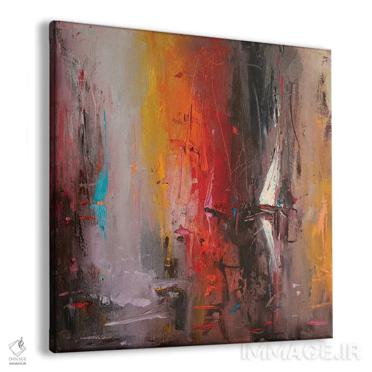 تابلو انتزاعی رنگ های دریا اثر استانیسلاو لازاروف - نمای پرسپکتیو محصول