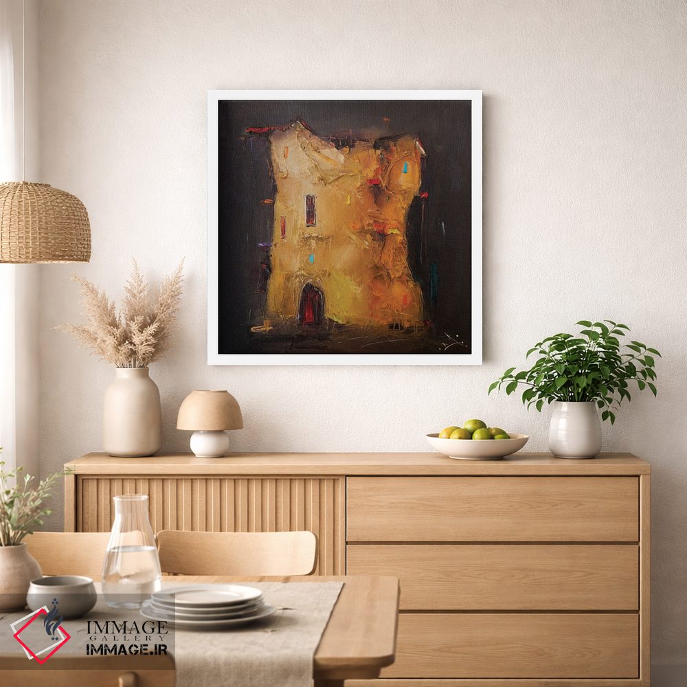 تابلو انتزاعی دژ معنا اثر استانیسلاو لازاروف - D1W
