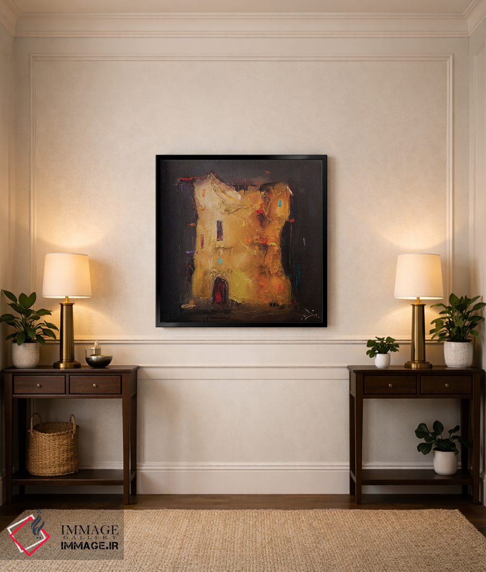 تابلو انتزاعی دژ معنا اثر استانیسلاو لازاروف - D6B