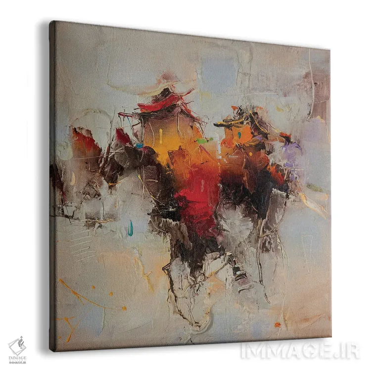 تابلو انتزاعی جهان ها ۲ اثر استانیسلاو لازاروف - نمای پرسپکتیو محصول