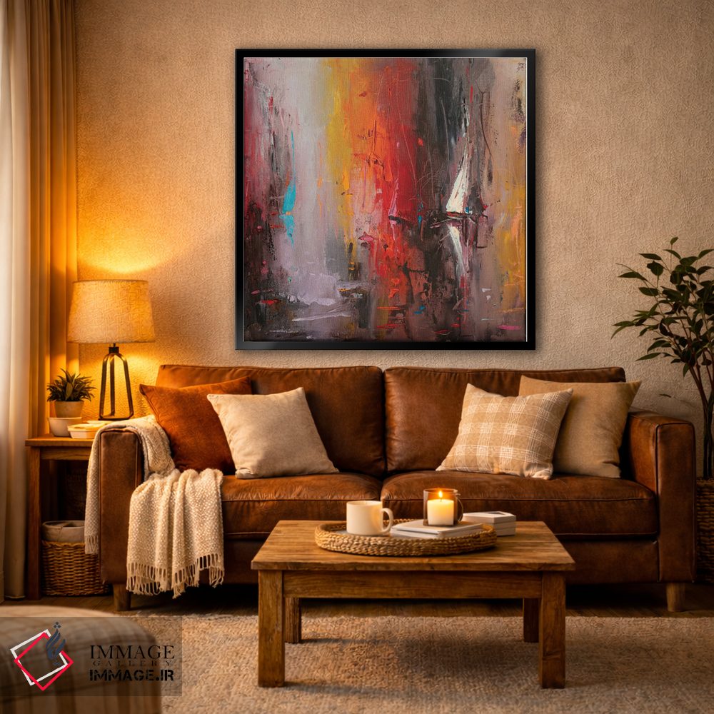 تابلو انتزاعی رنگ های دریا اثر استانیسلاو لازاروف - D4B