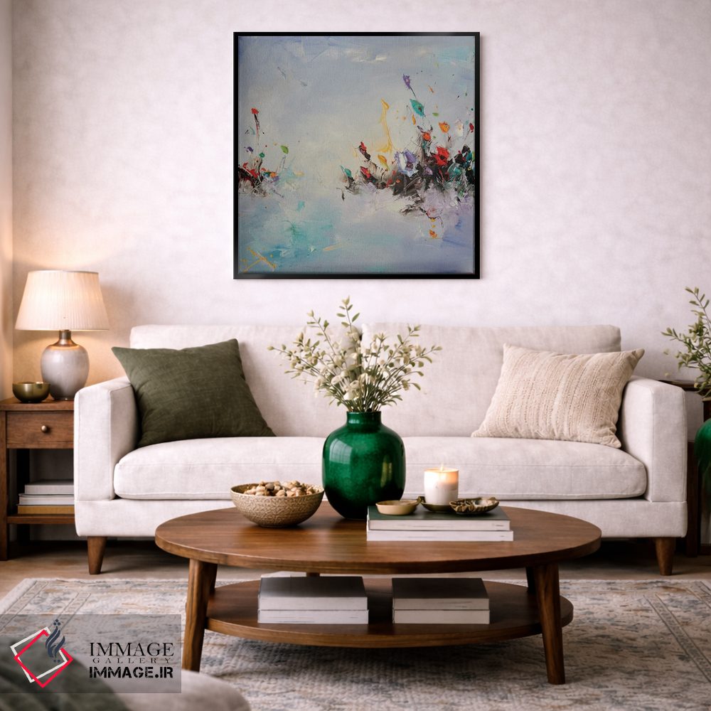 تابلو انتزاعی گل های آفتابی اثر استانیسلاو لازاروف - D1B