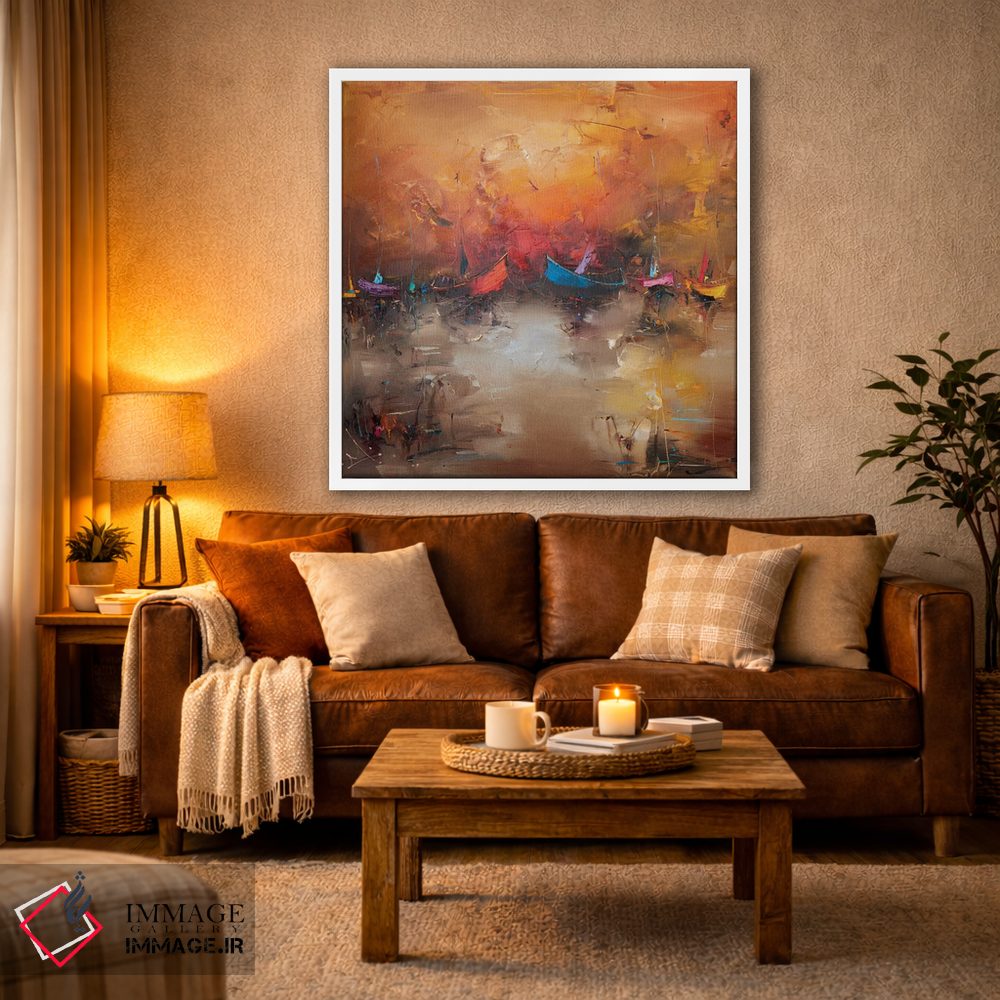 تابلو انتزاعی حال و هوای تابستان اثر استانیسلاو لازاروف - D2W