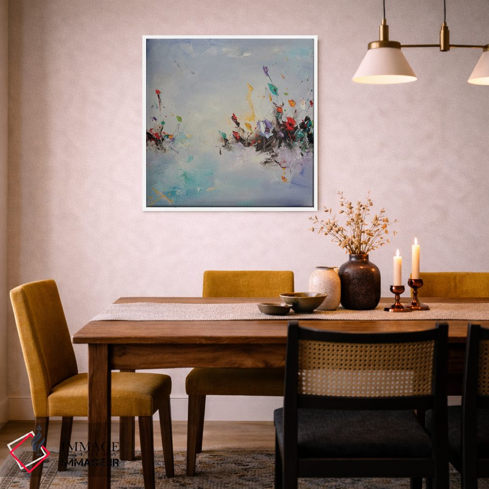 تابلو انتزاعی گل های آفتابی اثر استانیسلاو لازاروف - D5W