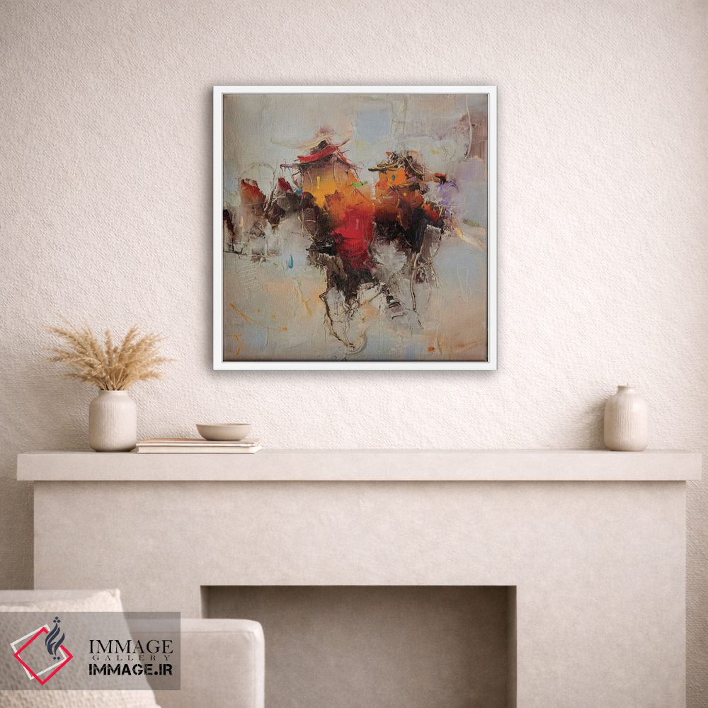 تابلو انتزاعی جهان ها ۲ اثر استانیسلاو لازاروف - D1W