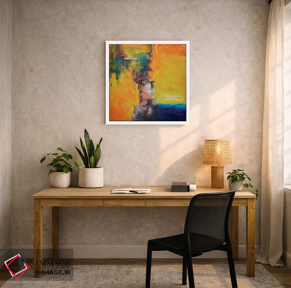 تابلو انتزاعی لکه های خورشیدی اثر استانیسلاو لازاروف - D4W