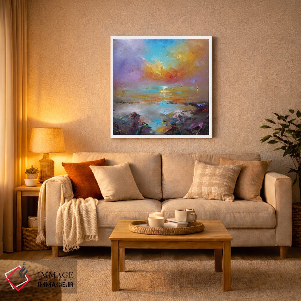 تابلو انتزاعی غروب رویاها اثر استانیسلاو لازاروف - D3W