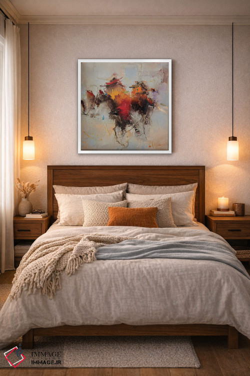 تابلو انتزاعی جهان ها ۲ اثر استانیسلاو لازاروف - D6W