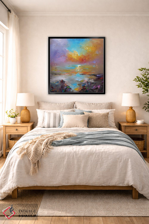 تابلو انتزاعی غروب رویاها اثر استانیسلاو لازاروف - D6B