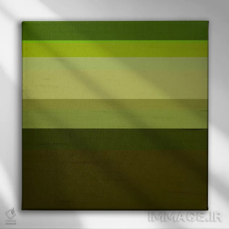 تابلو مینیمال هنر مدرن - درخت زیتون اثر فایو بای فایو کالکتیو - نمای روبهرو روی دیوار