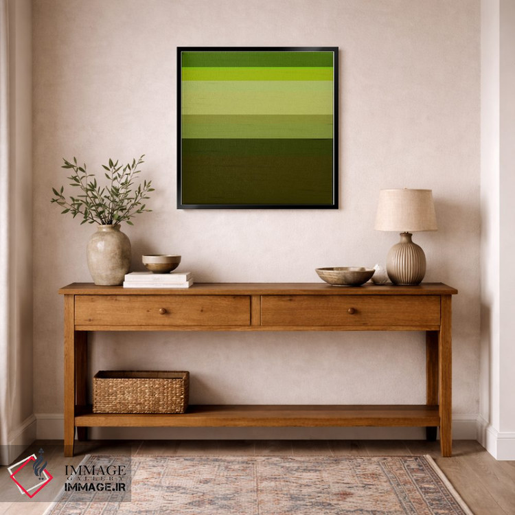 تابلو مینیمال هنر مدرن - درخت زیتون اثر فایو بای فایو کالکتیو - D6B