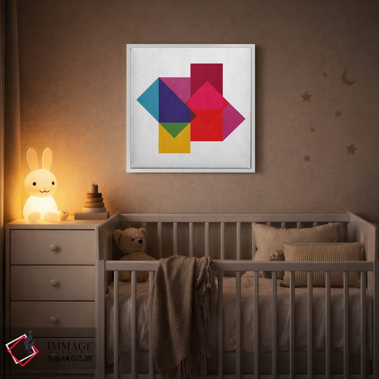 تابلو مینیمال هنر مدرن - مطالعه رنگ ها اثر فایو بای فایو کالکتیو - D2W