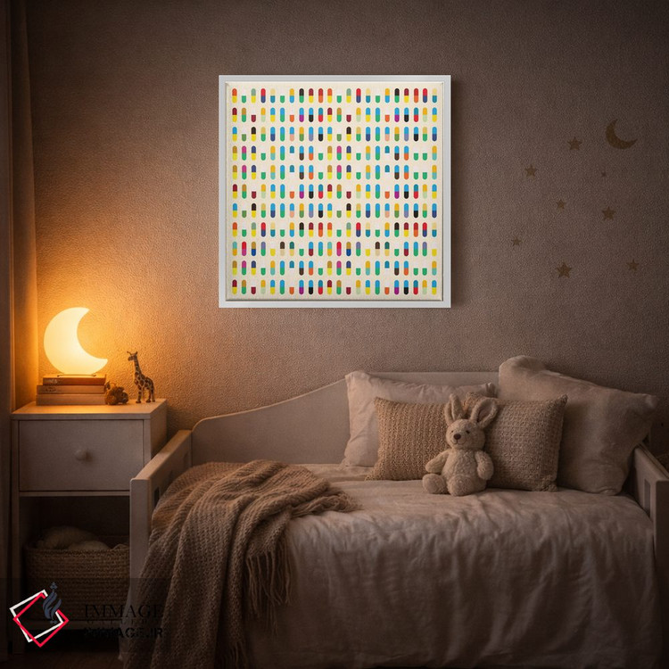 تابلو انتزاعی هنر مدرن - ده کپسول اثر فایو بای فایو کالکتیو - D2W