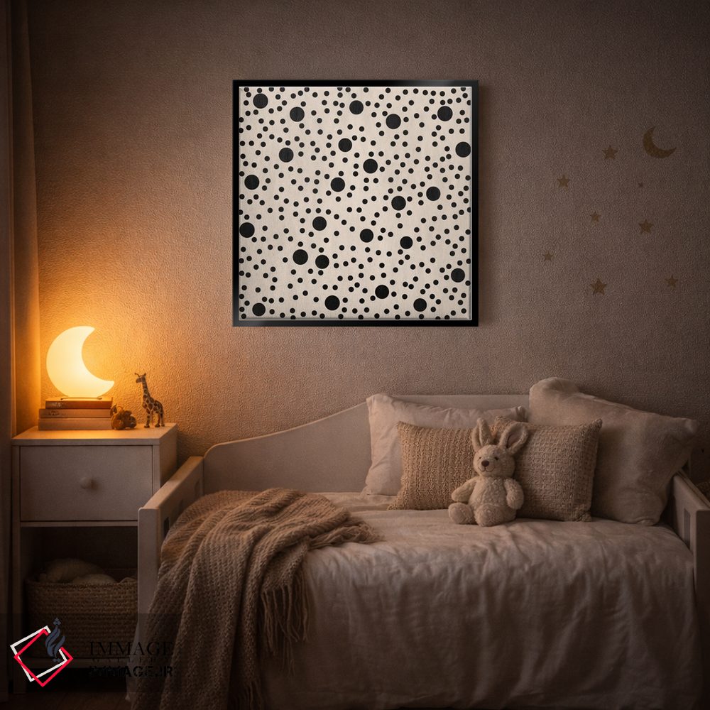 تابلو انتزاعی هنر مدرن - نقطه چین II اثر فایو بای فایو کالکتیو - D3B