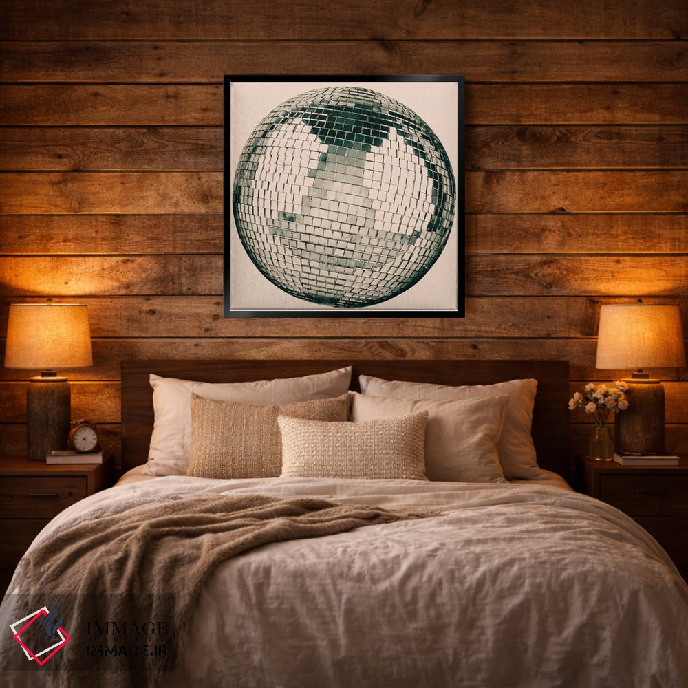 تابلو دکوراتیو هنر مدرن - گوی دیسکو اثر فایو بای فایو کالکتیو - D2B