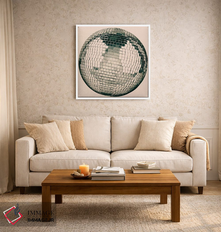 تابلو دکوراتیو هنر مدرن - گوی دیسکو اثر فایو بای فایو کالکتیو - D3W