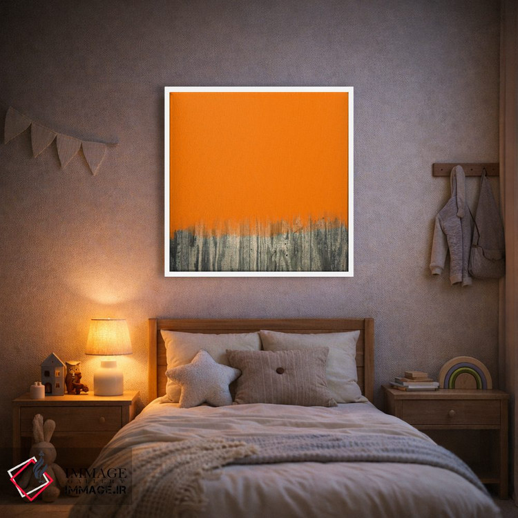 تابلو مینیمال هنر مدرن - آن سوی حصار چوبی اثر فایو بای فایو کالکتیو - D1W