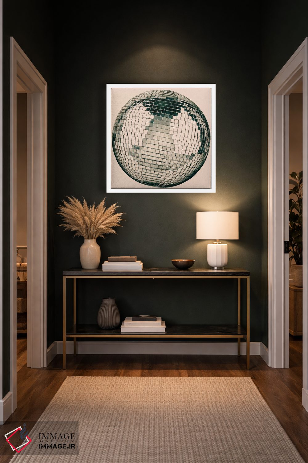 تابلو دکوراتیو هنر مدرن - گوی دیسکو اثر فایو بای فایو کالکتیو - D4W