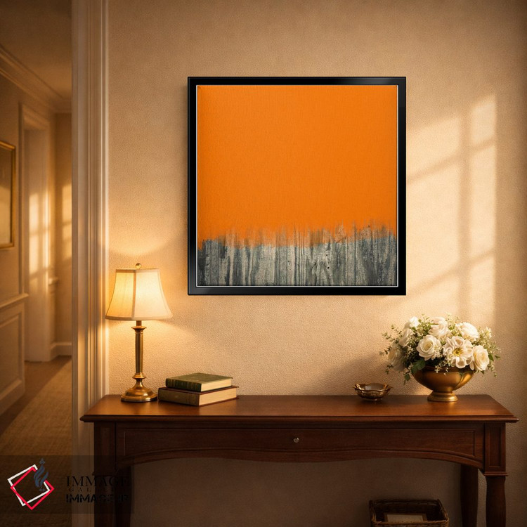 تابلو مینیمال هنر مدرن - آن سوی حصار چوبی اثر فایو بای فایو کالکتیو - D6B