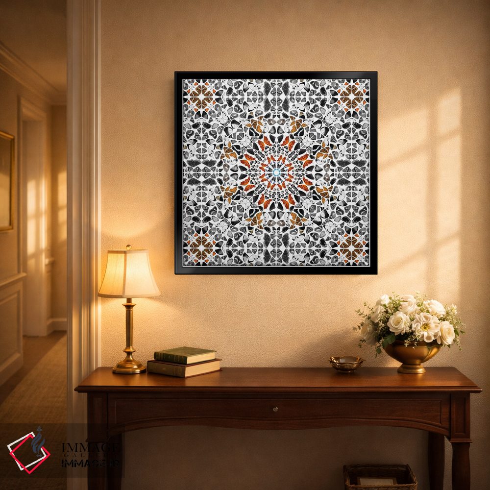 تابلو انتزاعی هنر مدرن - بال های پروانه اثر فایو بای فایو کالکتیو - D3B