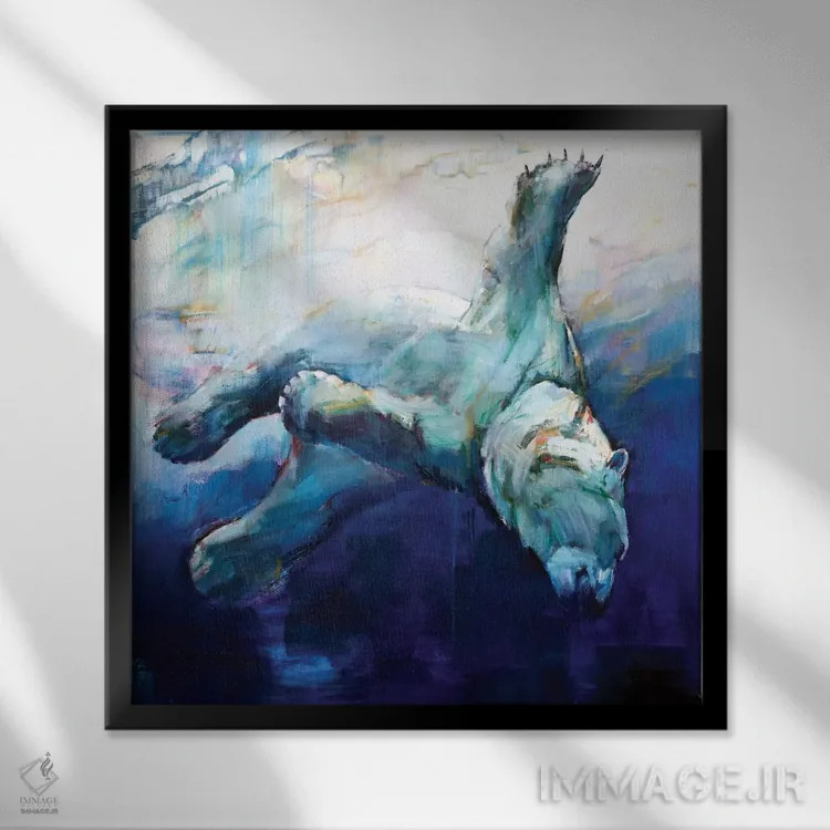 تابلو کلاسیک قوس غواص، ۲۰۱۶ اثر مارک ادلینگتون - نمای قابدار مشکی