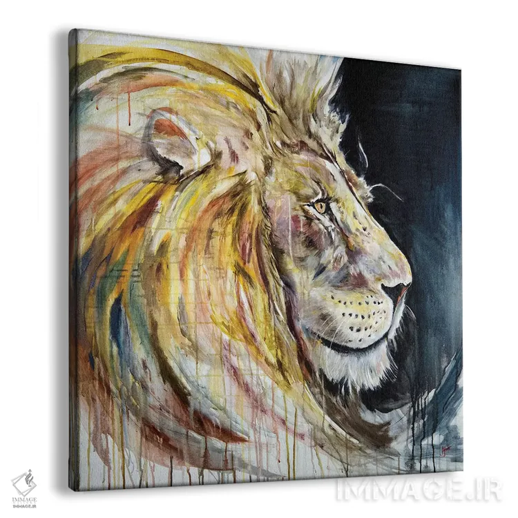 تابلو دکوراتیو تاج بر سر، بار سنگین بر دل اثر مارک آلانته - نمای پرسپکتیو محصول