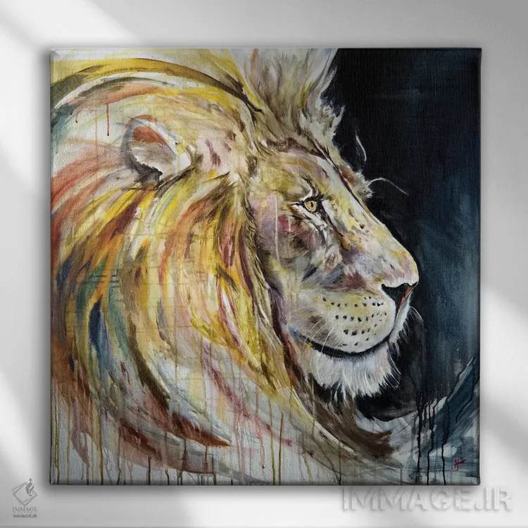 تابلو دکوراتیو تاج بر سر، بار سنگین بر دل اثر مارک آلانته - نمای روبهرو روی دیوار