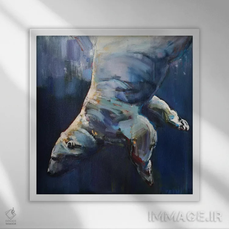 تابلو کلاسیک آب های تیره، ۲۰۱۶ اثر مارک ادلینگتون - نمای قابدار سفید