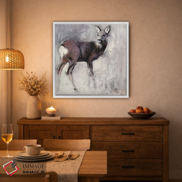 تابلو کلاسیک گوزن ماده اثر مارک ادلینگتون - D2W
