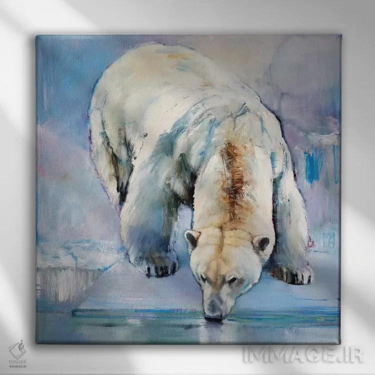 تابلو کلاسیک برف، ۲۰۱۶ اثر مارک ادلینگتون - نمای روبهرو روی دیوار