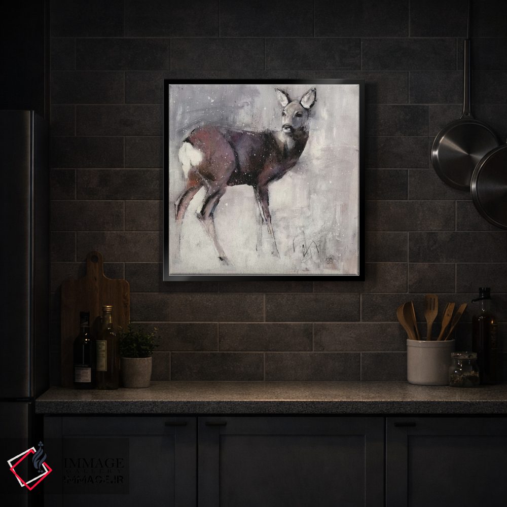 تابلو کلاسیک گوزن ماده اثر مارک ادلینگتون - D3B