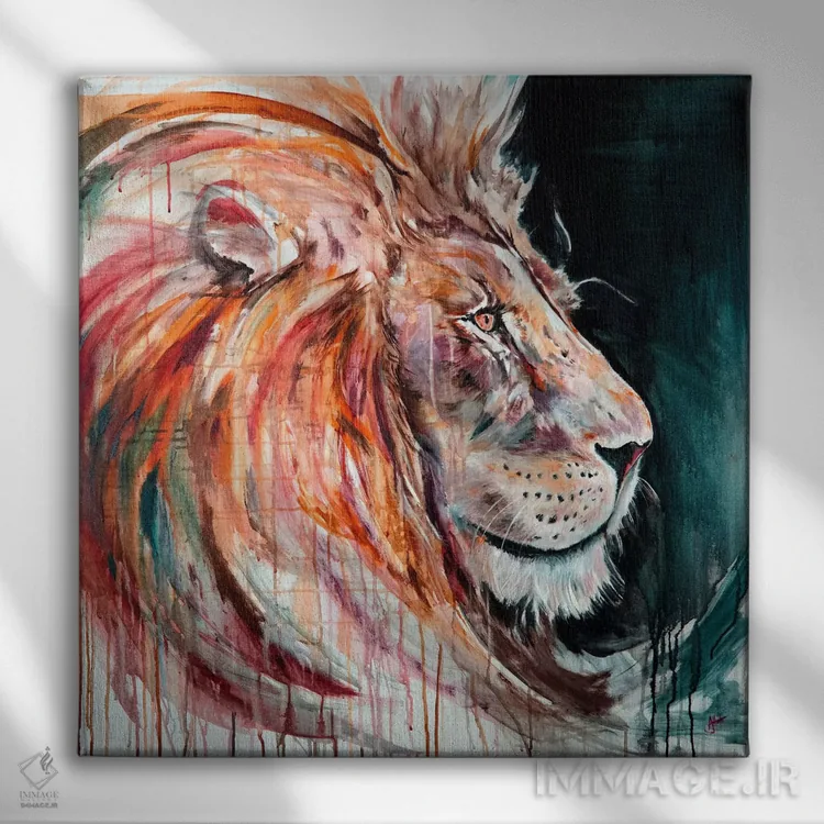 تابلو دکوراتیو تاج بر سر، بار سنگین بر دل اثر مارک آلانته - نمای روبهرو روی دیوار