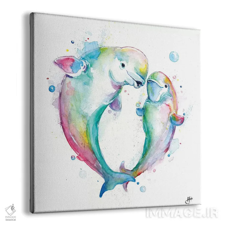 تابلو دکوراتیو بلوگاهای حبابی اثر مارک آلانته - نمای پرسپکتیو محصول