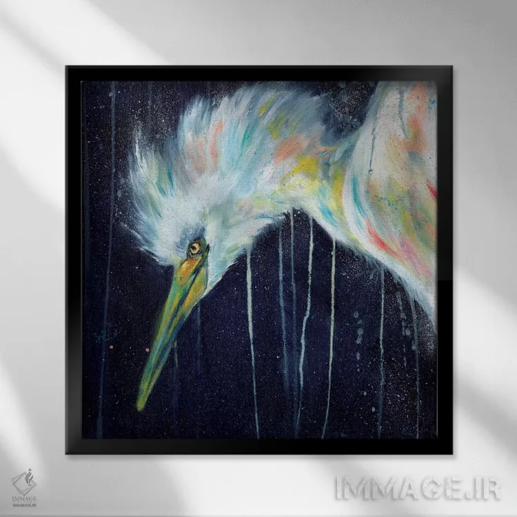 تابلو دکوراتیو سکوت اثر مارک آلانته - نمای قابدار مشکی