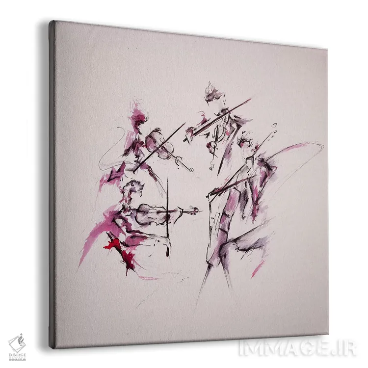 تابلو دکوراتیو کوارتت اثر مارک آلانته - نمای پرسپکتیو محصول