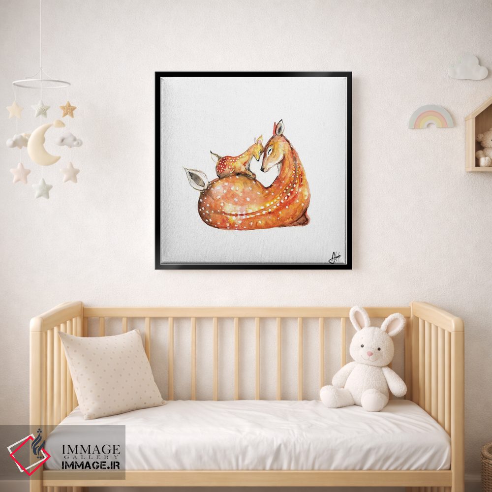 تابلو دکوراتیو آهو اثر مارک آلانته - D2B